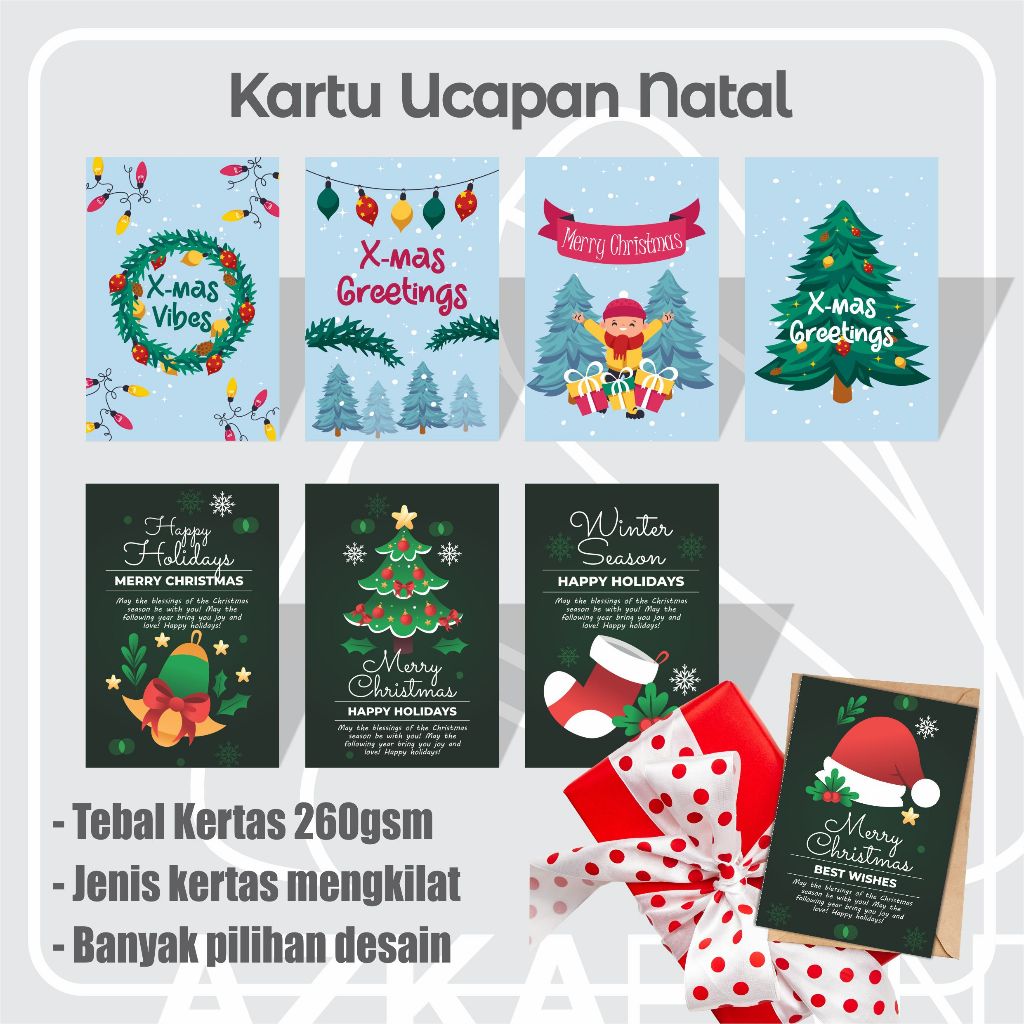 

Kartu Ucapan Natal - christmas card - greating card christmas