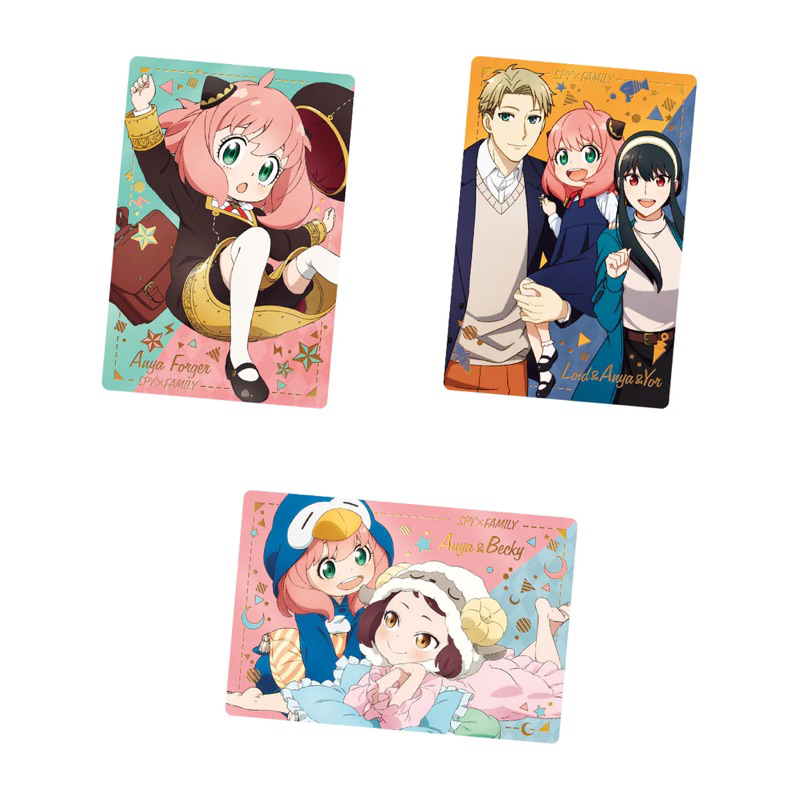[ original bandai ] anya forger spy x family collection card kartu koleksi anya forget spyx family o