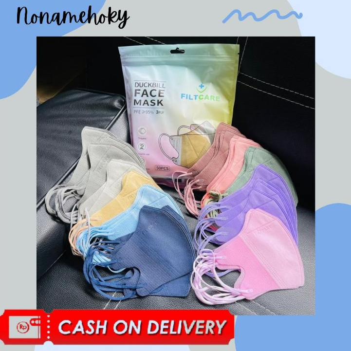Masker Duckbill DR ITC isi 50 pcs mix / Masker Duckbill Campur Warna