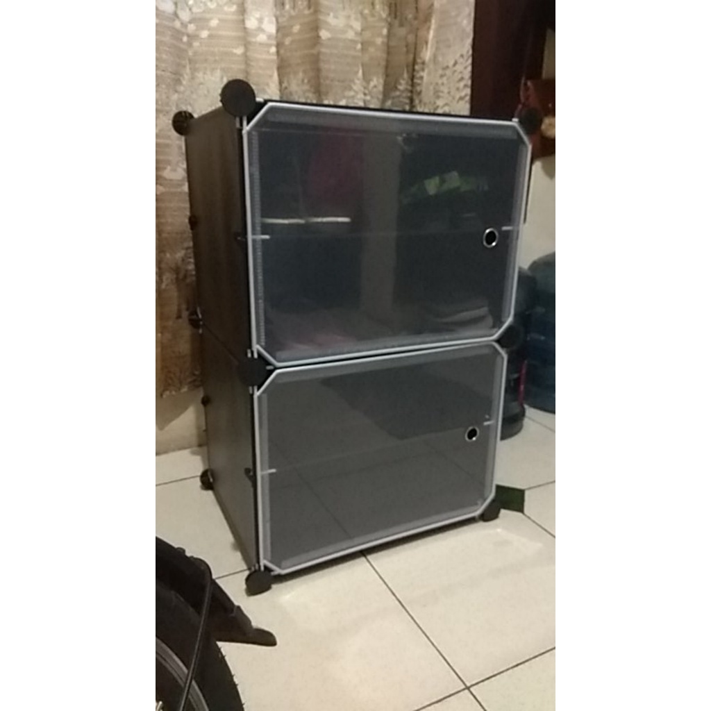 Rak Sepatu Anti Debu 4 Susun / Rak Sepatu Portable Serbaguna