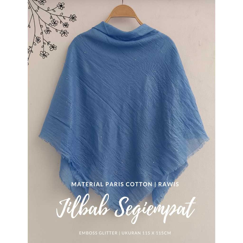 Hijab Segiempat Variasi / Jilbab Voal Paris Crinkle Kusut / Segiempat Glitter Kerudung
