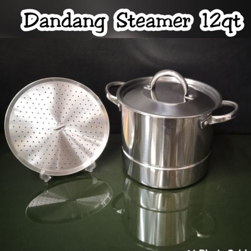 Panci Supra Steamer Dandang Steamer Supra Stainles Steel 12qt