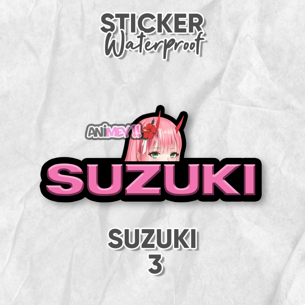 

Stiker Anime Logo Suzuki / Stiker Anime Waterproof