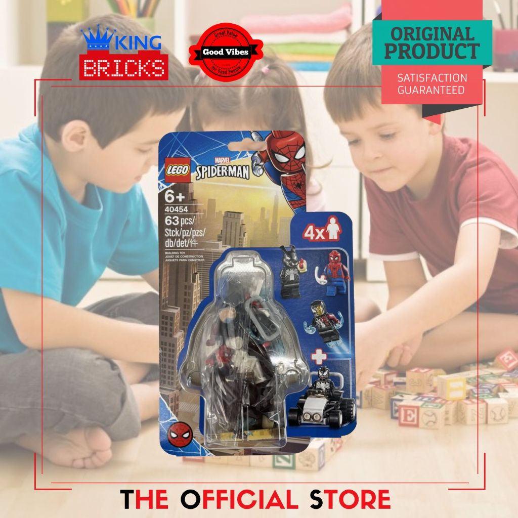 LEGO Original MARVEL SUPER HEROES 40454 Spider-Man versus Venom and Iron Venom - Mainan Anak Lego