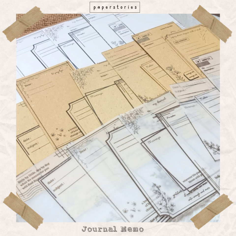 

FLOWER NOTE PAPER FOR JOURNAL DECO JOURNALING BUJO DIARY