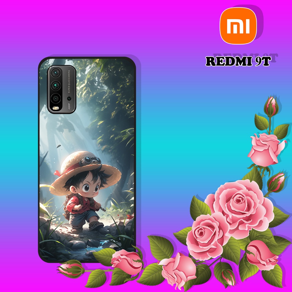 CUSTOM CASE GLOSSY [ PF09] ALL TYPE XIAOMI REDMI 9T MOTIF ANIME LUFFY ONE PIECE
