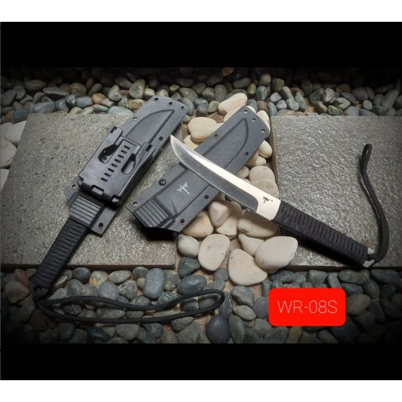 RB Baca Deskripsi / Pisau Tactical Kydex WR 08 Silver Hitam / Pisau Wr Tactical Outdoor + Holster