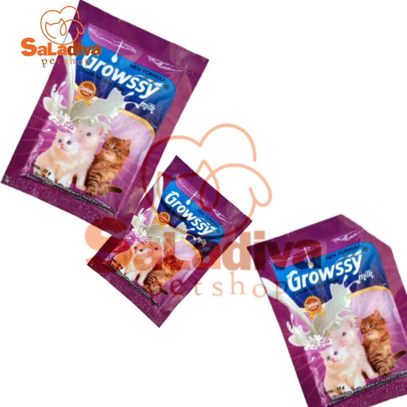 Growssy Sachet 20gr Susu Kucing Kitten dan Dewasa
