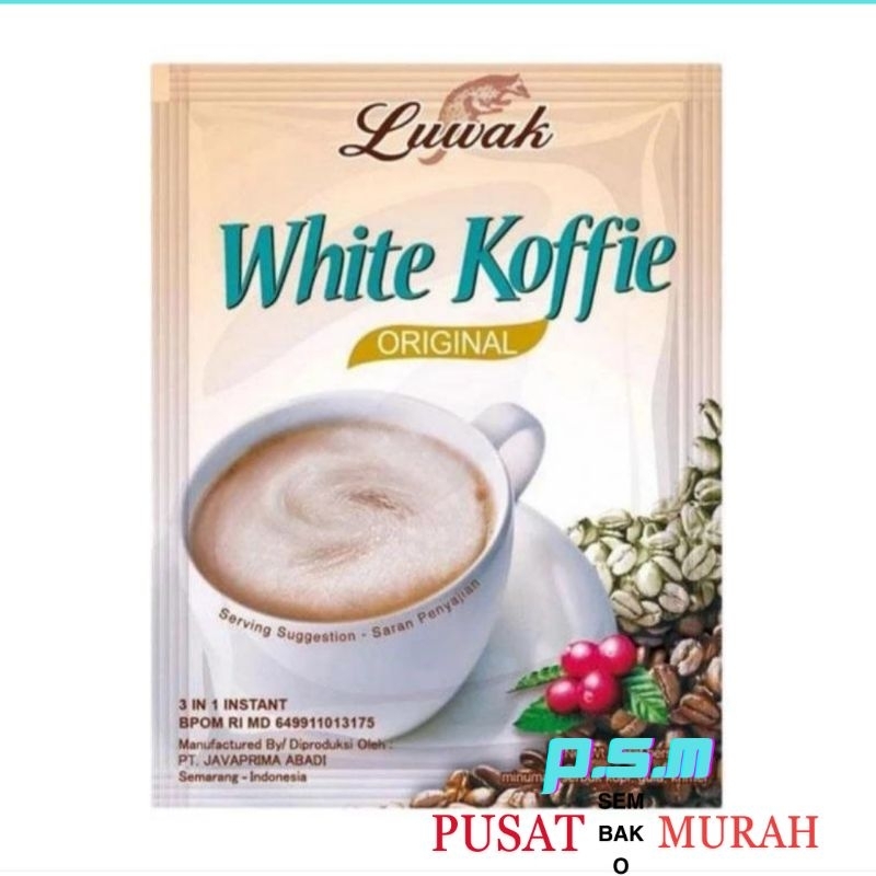 

luwak white koffie isi 20gx10pcs/1renceng