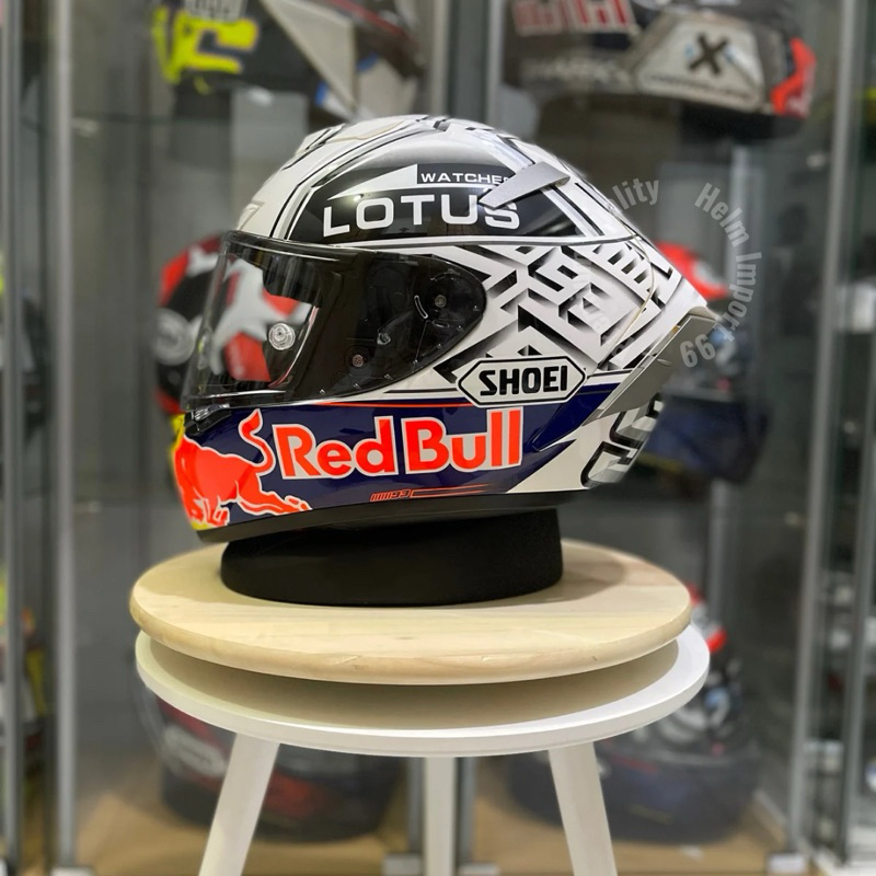 NEW HELM SHOEI X14 WHITE ANT REDBULL 1:1 FULLFACE