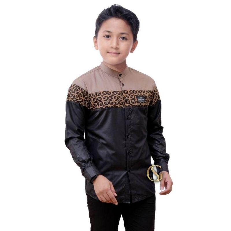 Baju Koko Anak Laki-Laki | Baju Koko Anak Terbaru Motif Yudistira Untuk Umur 7-13 tahun
