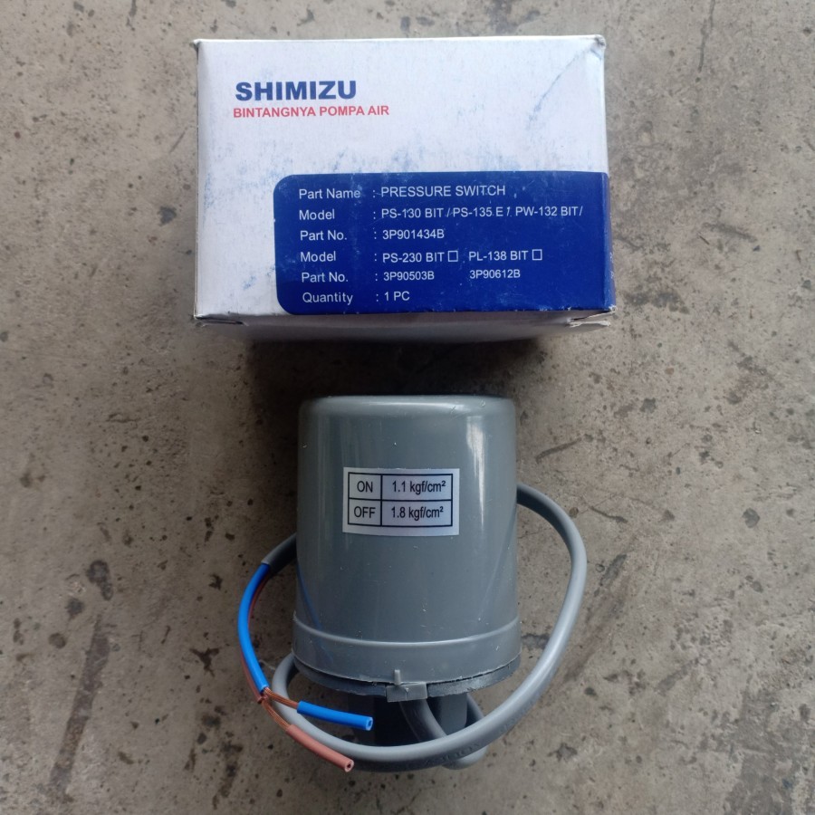 SHIMIZU PRESSURE SWITCH otomatis pompa air