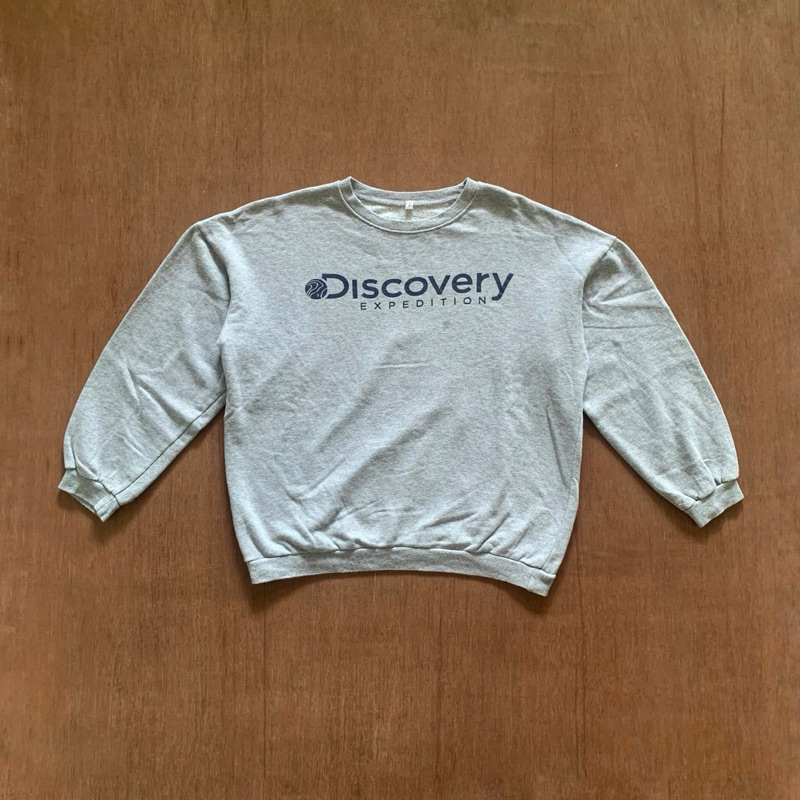 Crewneck Crop Discovery Grey Original