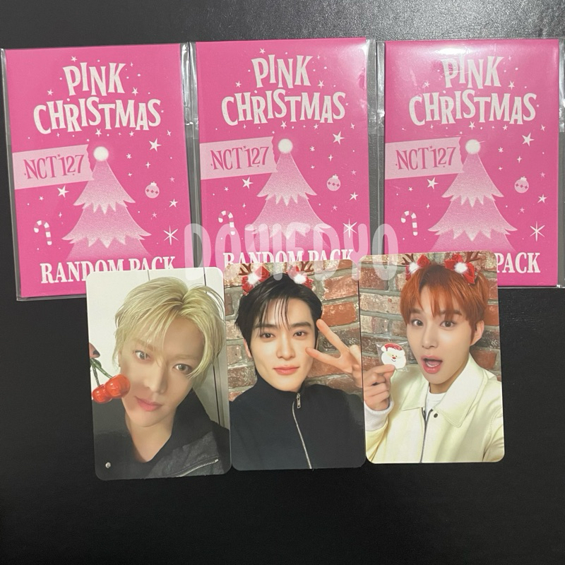 TRADING CARD PINK CHRISTMAS NCT 127