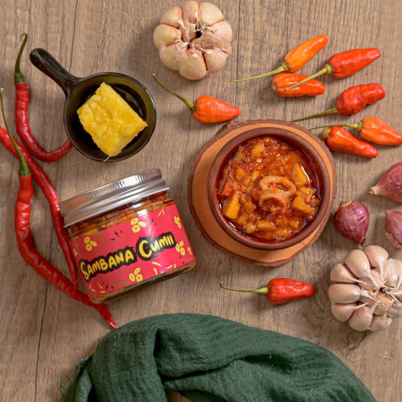 

(SAMBANA)Sambal Nanas Cumi Segar