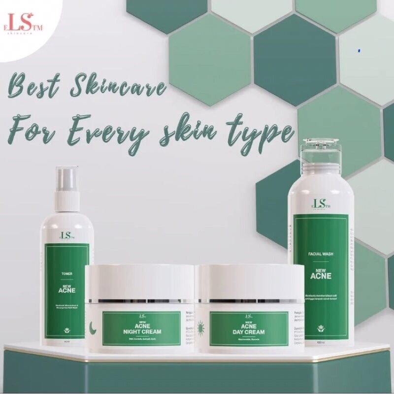 LS SKINCARE PAKET ACNE BASMI JERAWAT WHITENING BPOM