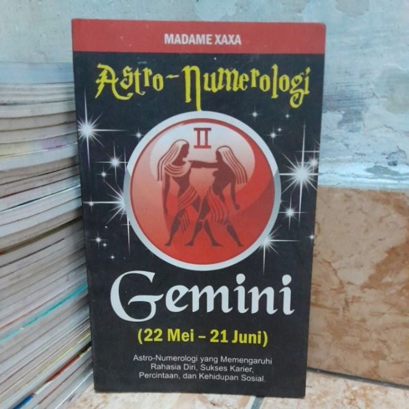 BUKU ASTRO-NUMEROLOGI GEMINI(22 MEI-21 JUNI)