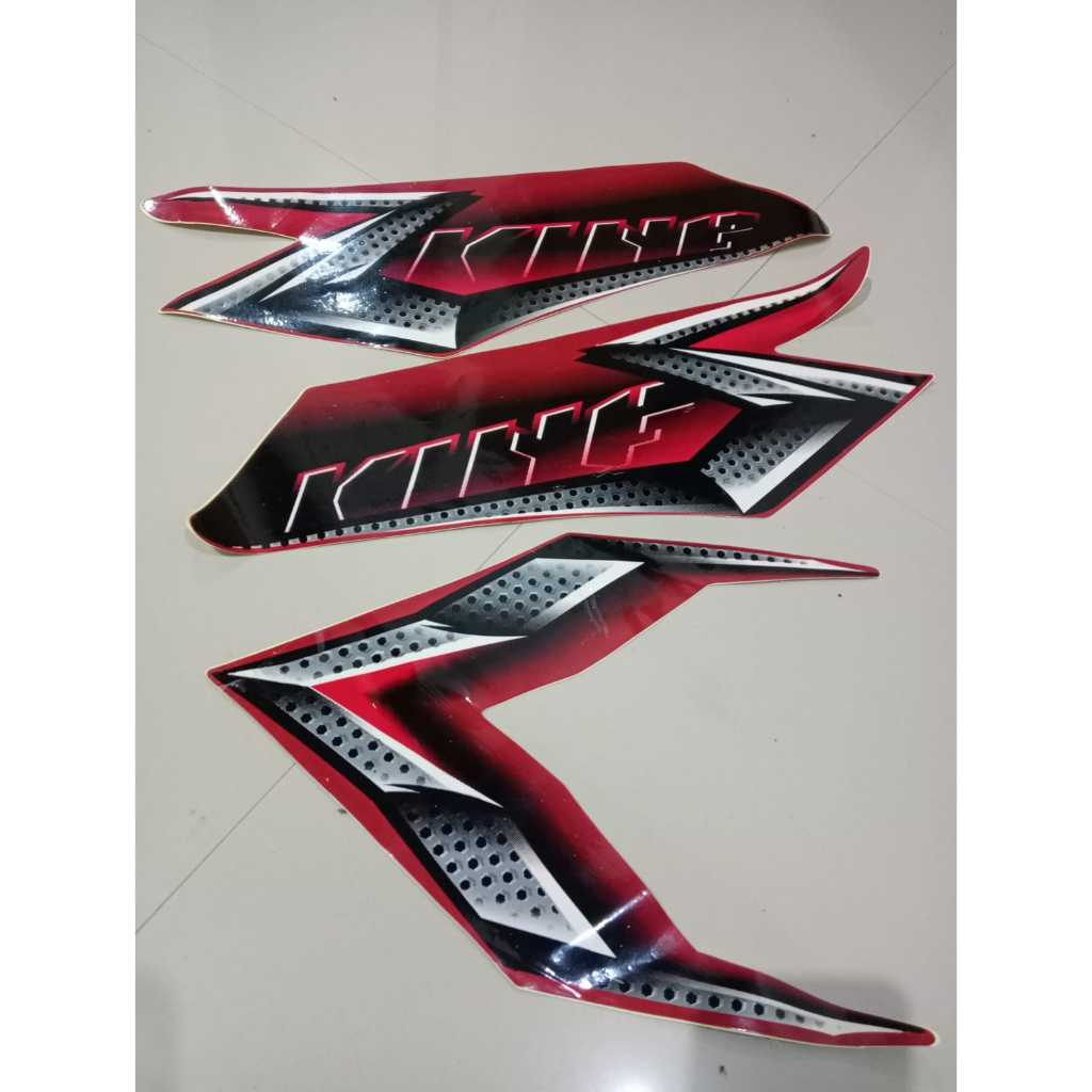 STRIPING TENGKI TANGKI RX KING NEW PEREDAM 2008 2009 MERAH
