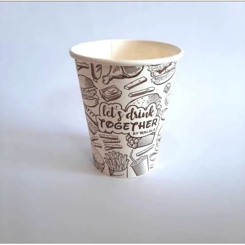 WALALA Paper Cup 8oz Tahan Panas | Gelas Kertas Kopi & Teh Panas 240ml