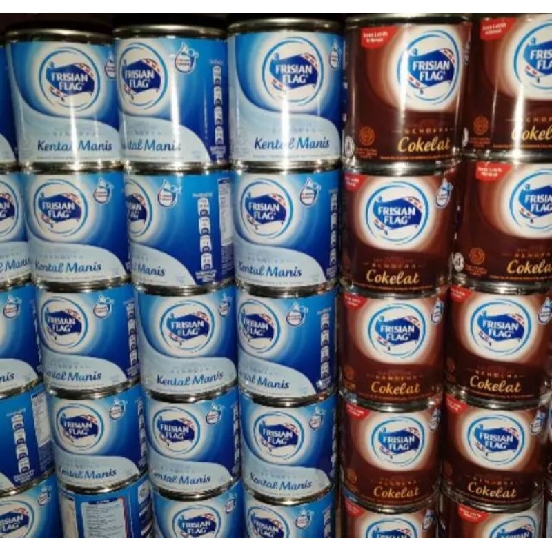 

frisian flag susu kental manis coklat dan putih 370 gr