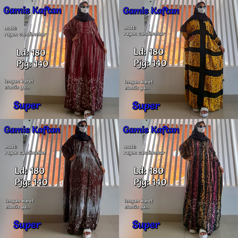 Gamis Kaftan Super Jumbo / Bilion Kaftan / Jois Kaftan / Olga Kaftan Ld 150 / Longdress Kaftan / Das