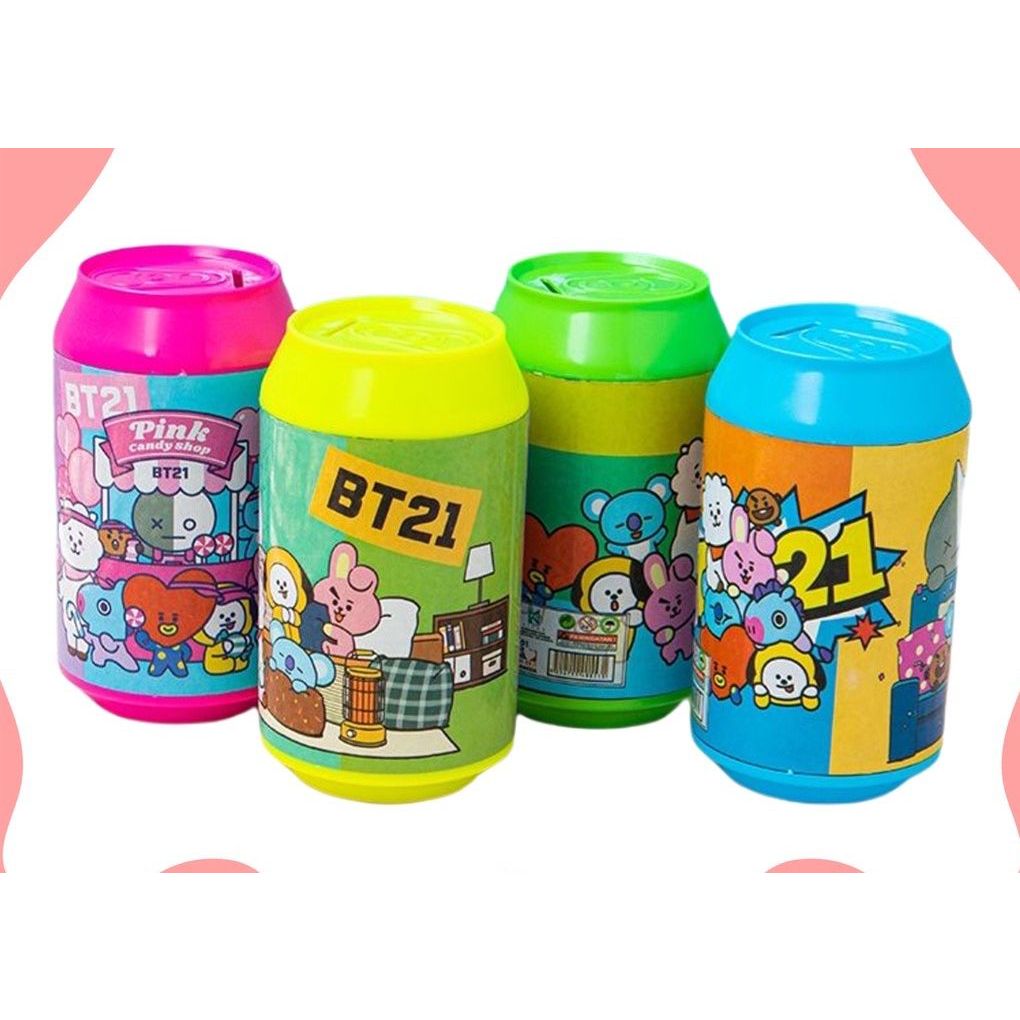 Celengan Plastik / Coin Bank BT21/ Celengan Unik Kekinian BT21/ Souvenir Merchandise BT21 BTS