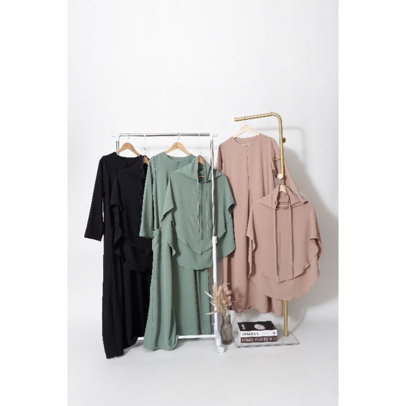 abaya zayena - abaya umrah - abaya polos - abaya saja
