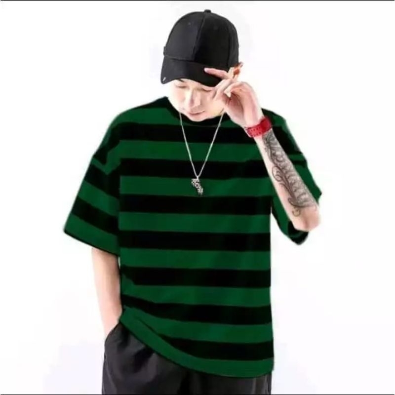 baju kaos garis garis stripe pria kaos baju kaos distro terbaru
