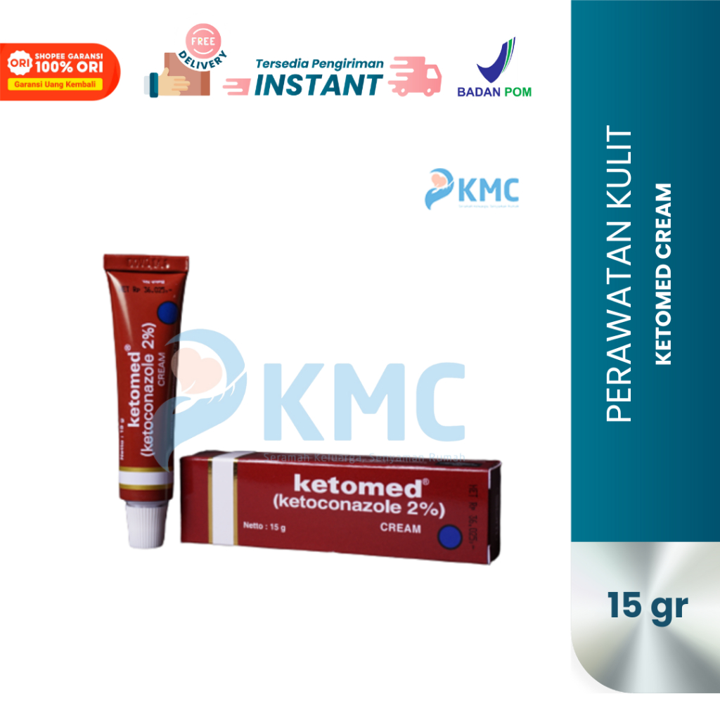 Ketomed 2% Krim Isi 15gr Salep Anti Jamur dan Panu