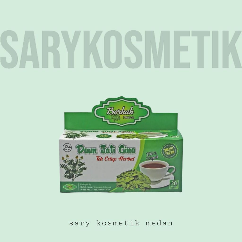 

SARYKOSMETIK - TEH JATI CINA CELUP HERBAL - TEH DAUN JATI CINA KEMASAN CELUP BOX