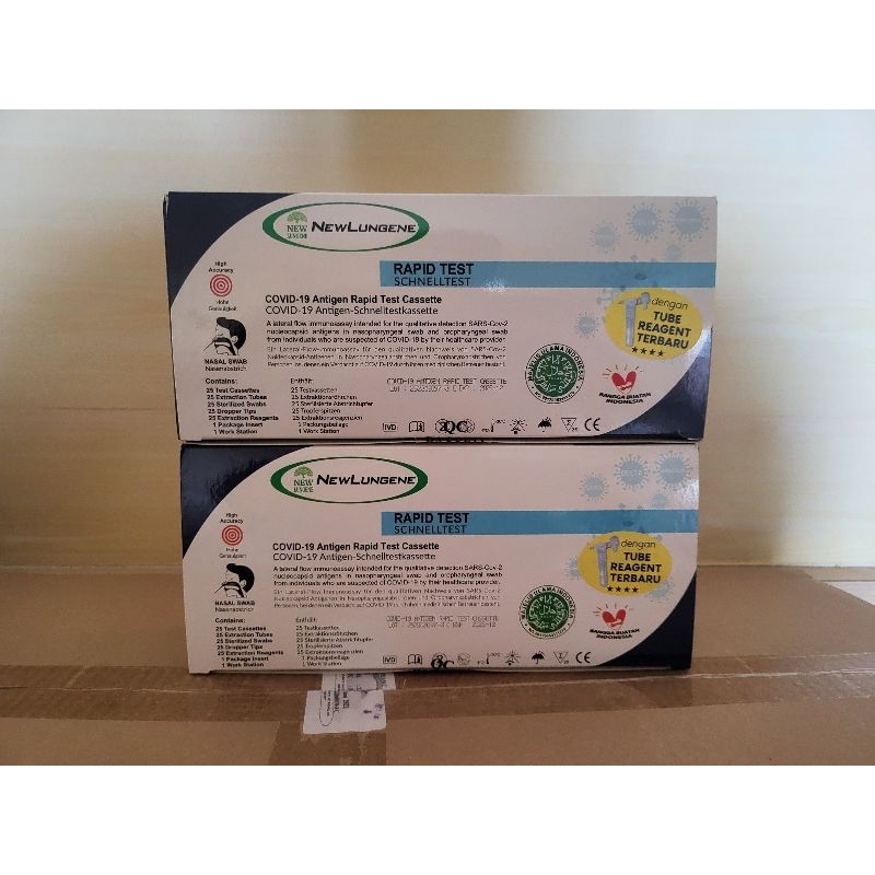 Antigen New Lungene deteksi Omicron isi 25 Pcs Exp 2025 Bln 12 Original