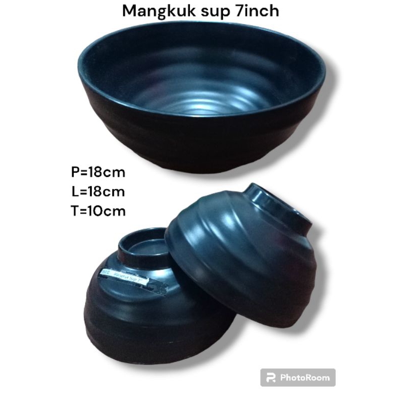 mangkuk sup 7inch (½ lusin 6 piring)