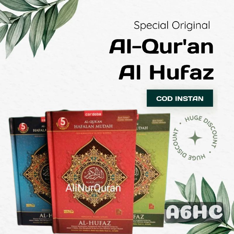 Alquran Al Hufaz Tajwid Dan Terjemahan 5 Blok Warna Ukuran A6