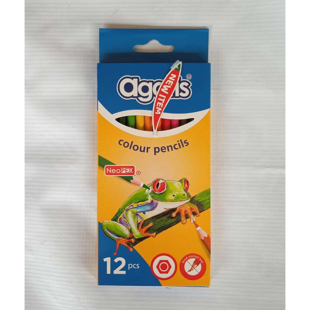 

PENSIL WARNA AGATIS NEOPEX PERMANENT 12 WARNA PANJANG