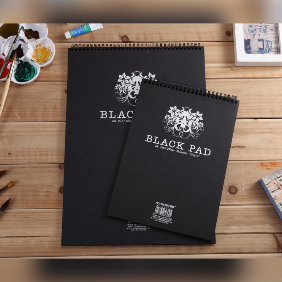 

ART J38N Potentate Black Paper Wire Sketch Book A5 12gsm
