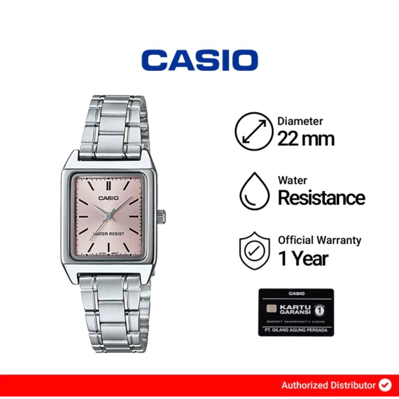 Jam Tangan Wanita Casio LTP-V007D-4EUDF / LTP-V007D-4E Original