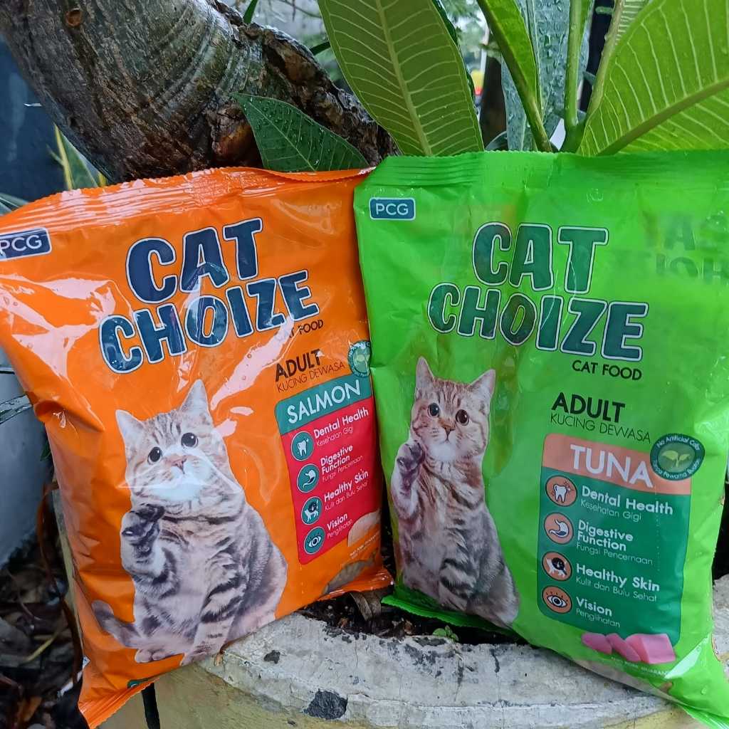 CAT CHOIZE MAKANAN KUCING RASA SALMON DAN IKAN TUNA MAKANAN KERING