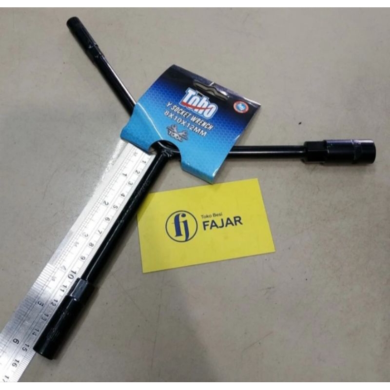 Kunci Y socket wrench T sock  cabang 3 TOHO 8 10 12
