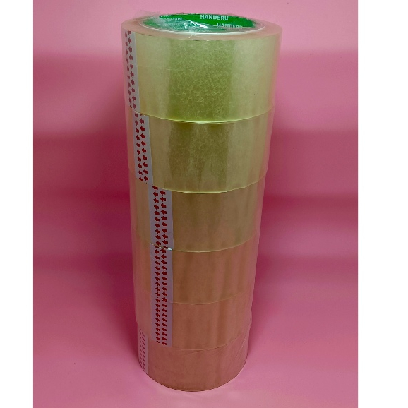 

Lakban Handeru Bening - Coklat 48mm x 45mic x 70 Yard | 48mm x 45mic x 80 Yard