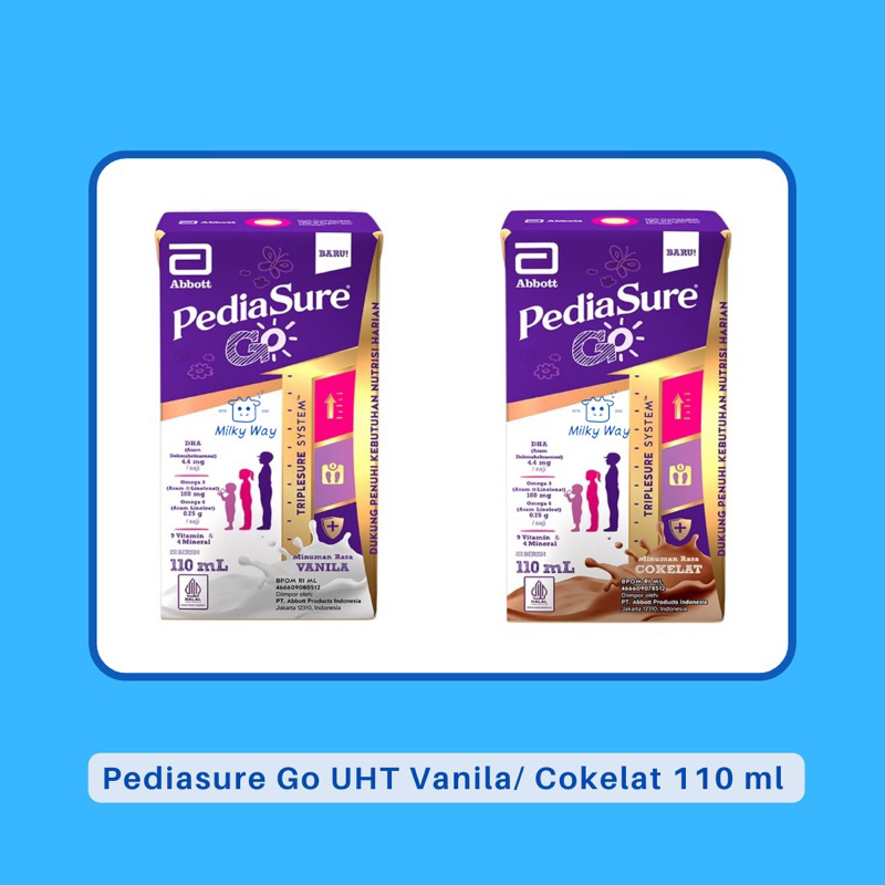 

Pediasure Go UHT 110 ml Vanila/Cokelat