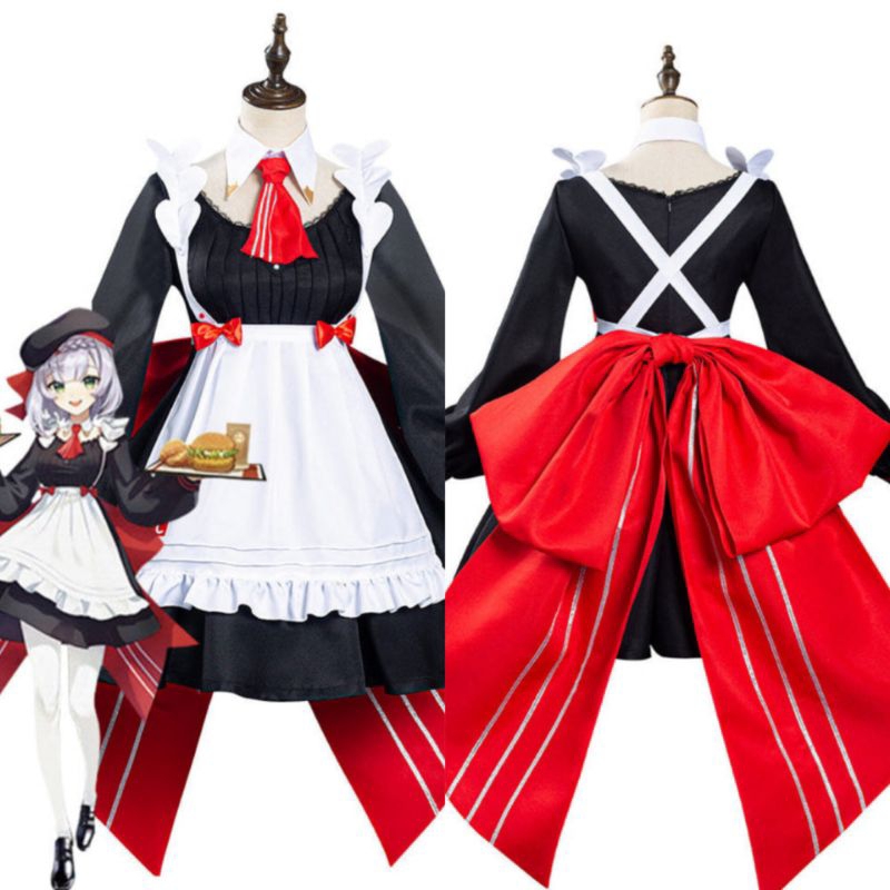 Genshin Impact x Kfc Noelle Costume Cosplay Anime