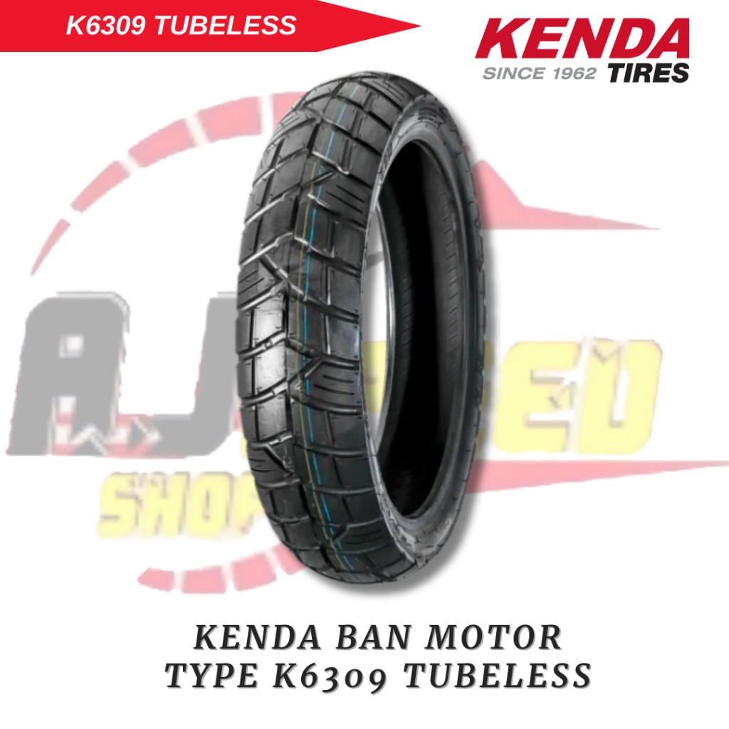KENDA Ban Motor K6309 Uk 110/80 130/80 Ring 17 Ban luar Tubeless Motor Touring CB150R NEW VIXION KLX Original 100%