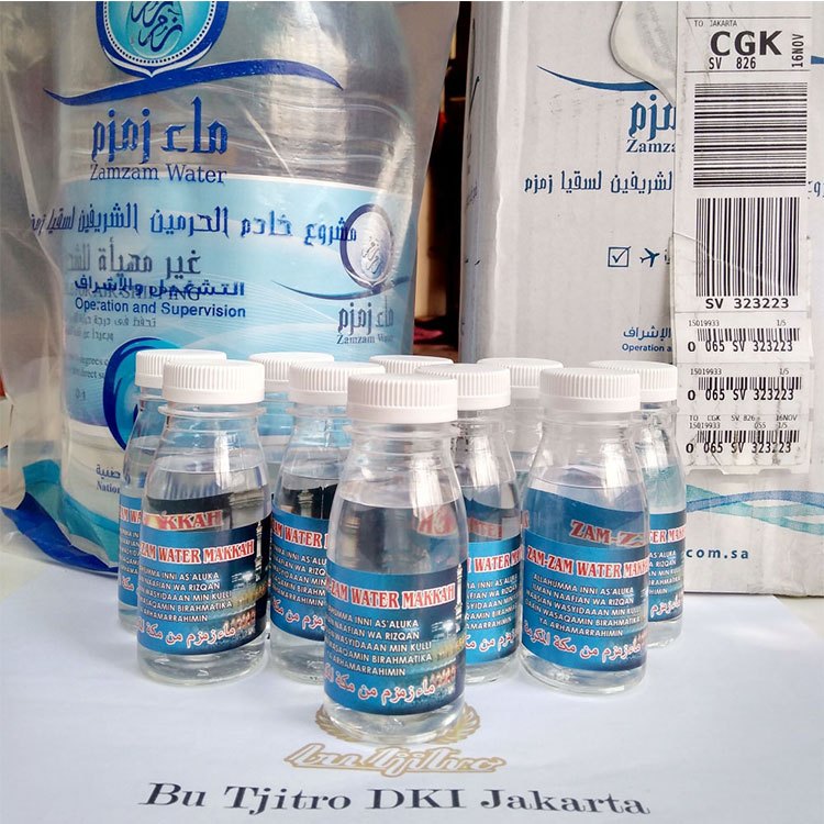 

Air Zamzam / Zam zam 80 ml Water Zamzam Kemasan Botol 100% Asli Segel Bergaransi