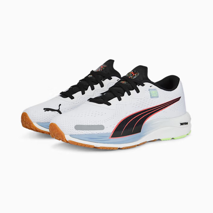 Sepatu Puma Running PUMA Velocity Nitro 2 FMile Wns White-Bl 377292 01