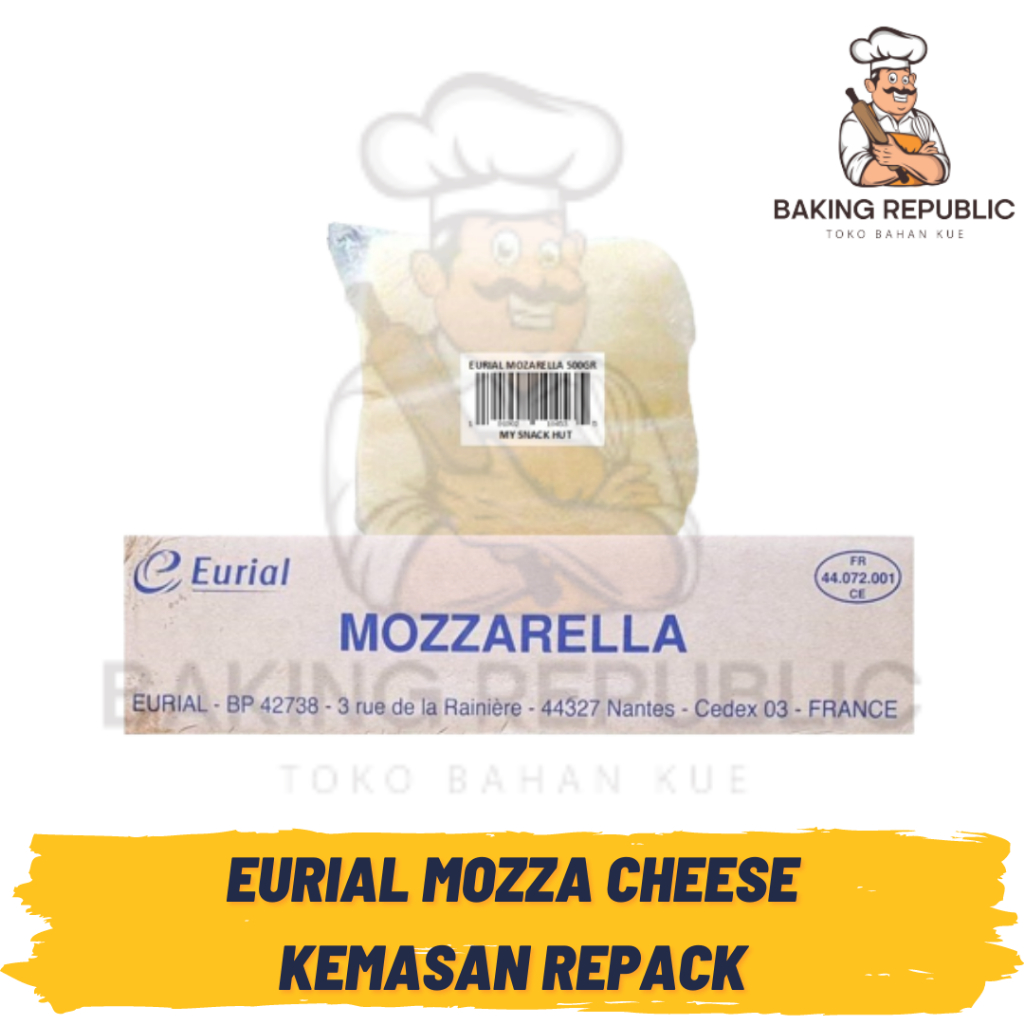 

CHEESE MOZZARELLA EURIAL TANPA ES BATU | 250GR | 1 KG | KEJU MOZZARELLA EURIAL | KEJU IMPORT PRANCIS