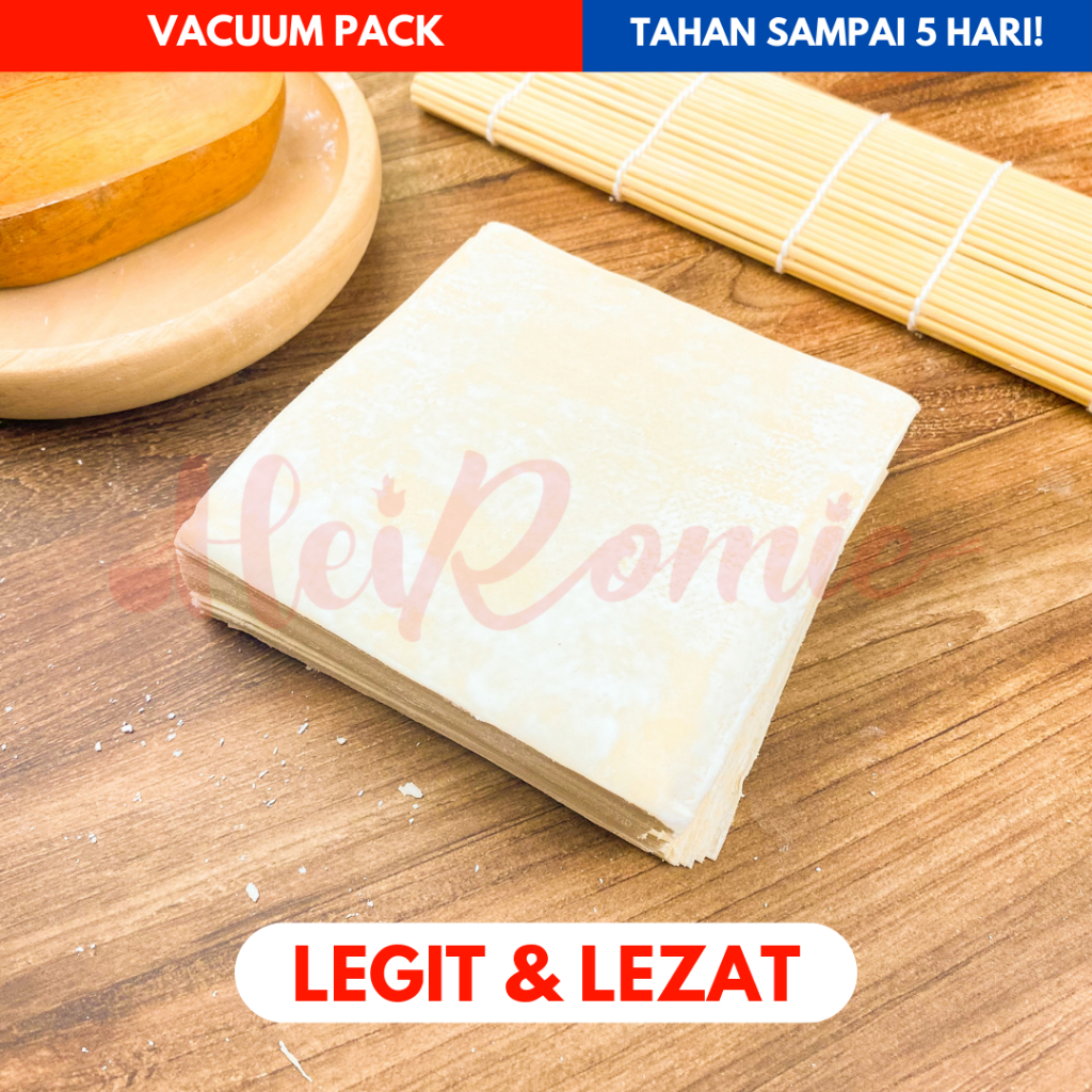 

Vacuum Pack Kulit Pangsit Kotak 10 cm 50 lembar