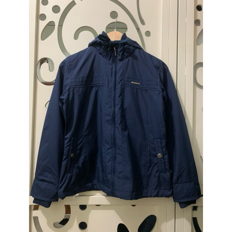 Jaket Bikers Wanita Parasut C2 Denzli Navy