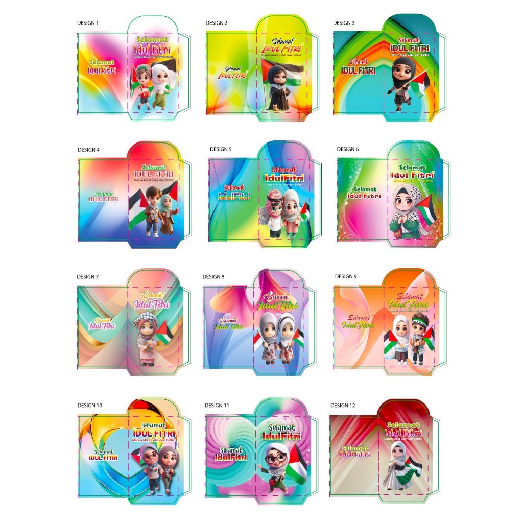 

AMPLOP / ANGPAU LEBARAN IDUL FITRI MOTIF KARTUN PALESTINE UKURAN MEDIUM ISI 50 LEMBAR