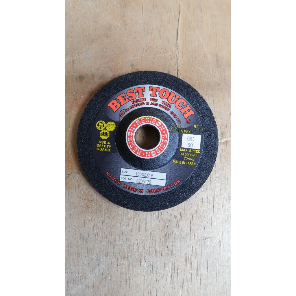 NIPPON RESIBON Batu Gerinda Best Touch 4" x 2mm GC60/ Grinding Wheel