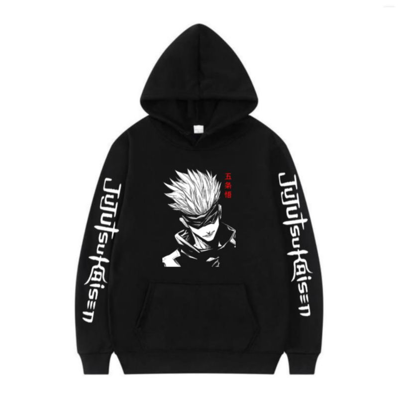 Sweater Hoodie Anak Laki-laki Perempuan Anime JUJUTSU KAISEN GOJO SATORU V2 PULLOVER
